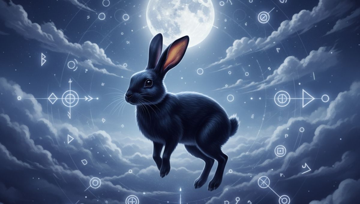 Black rabbits in dreams and visions