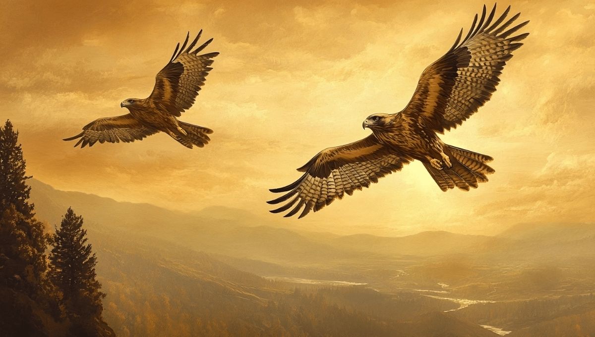 Two Hawks as a Sign of Unity and Strong Relationships