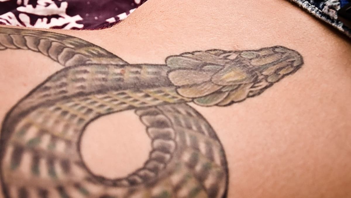 Minimalist Snake Tattoo