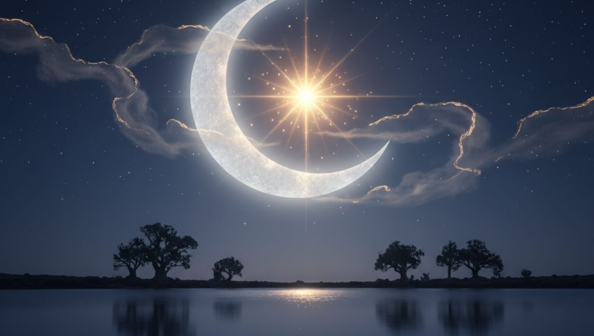 The Symbolic Meaning of the Crescent Moon with a Star