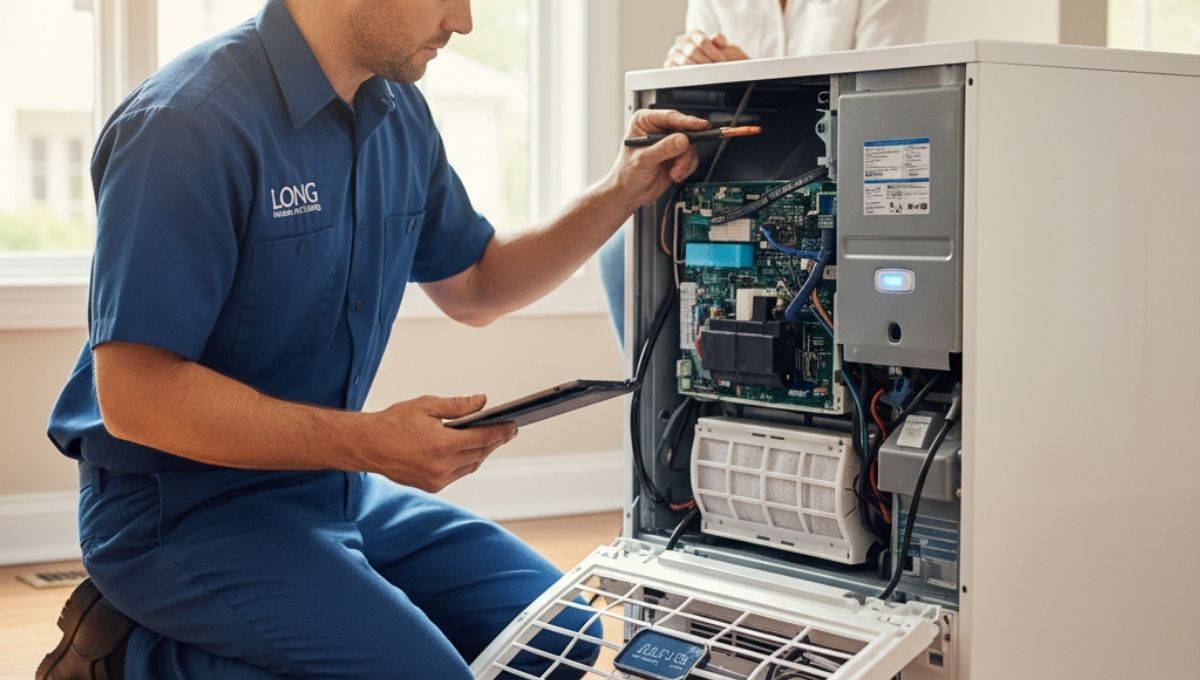 What Happens During an AC Repair Visit by Long Heating & Cooling